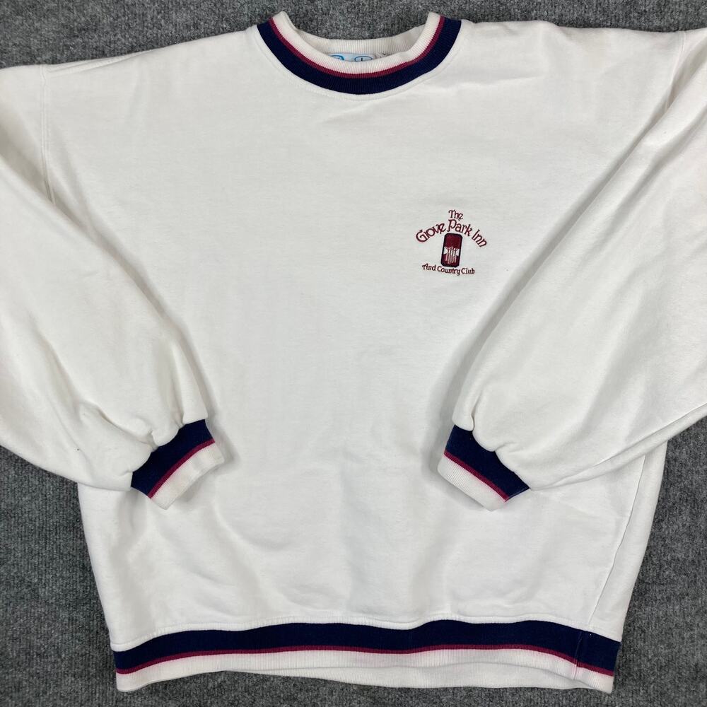 Pickering Sweatshirt Womens Large White Grove Park Inn Country Club